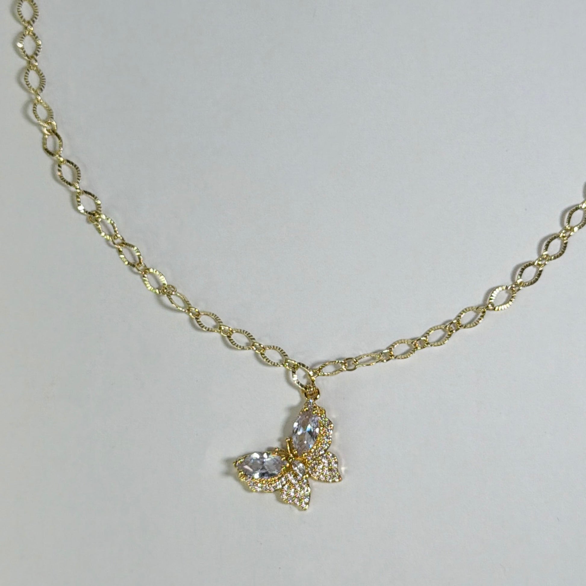 Butterfly Kisses Necklace | Dainty Gold Necklace