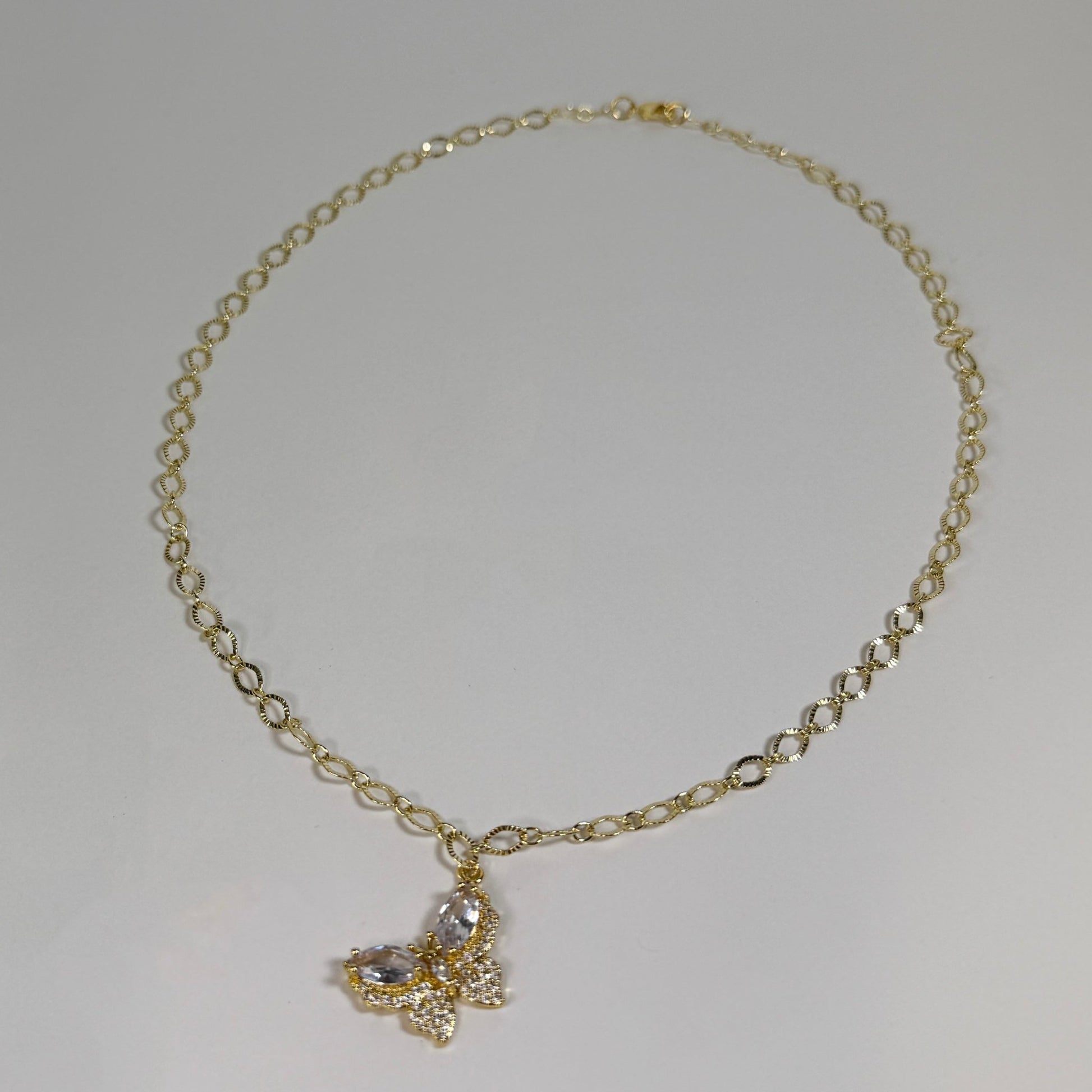 Butterfly Kisses Necklace | Dainty Gold Necklace