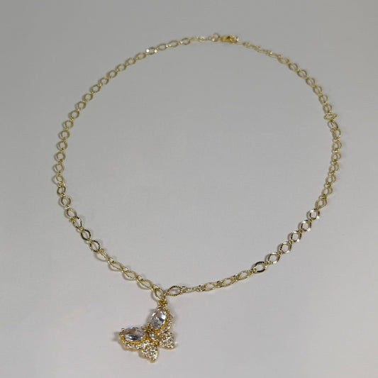 Butterfly Kisses Necklace | Dainty Gold Necklace
