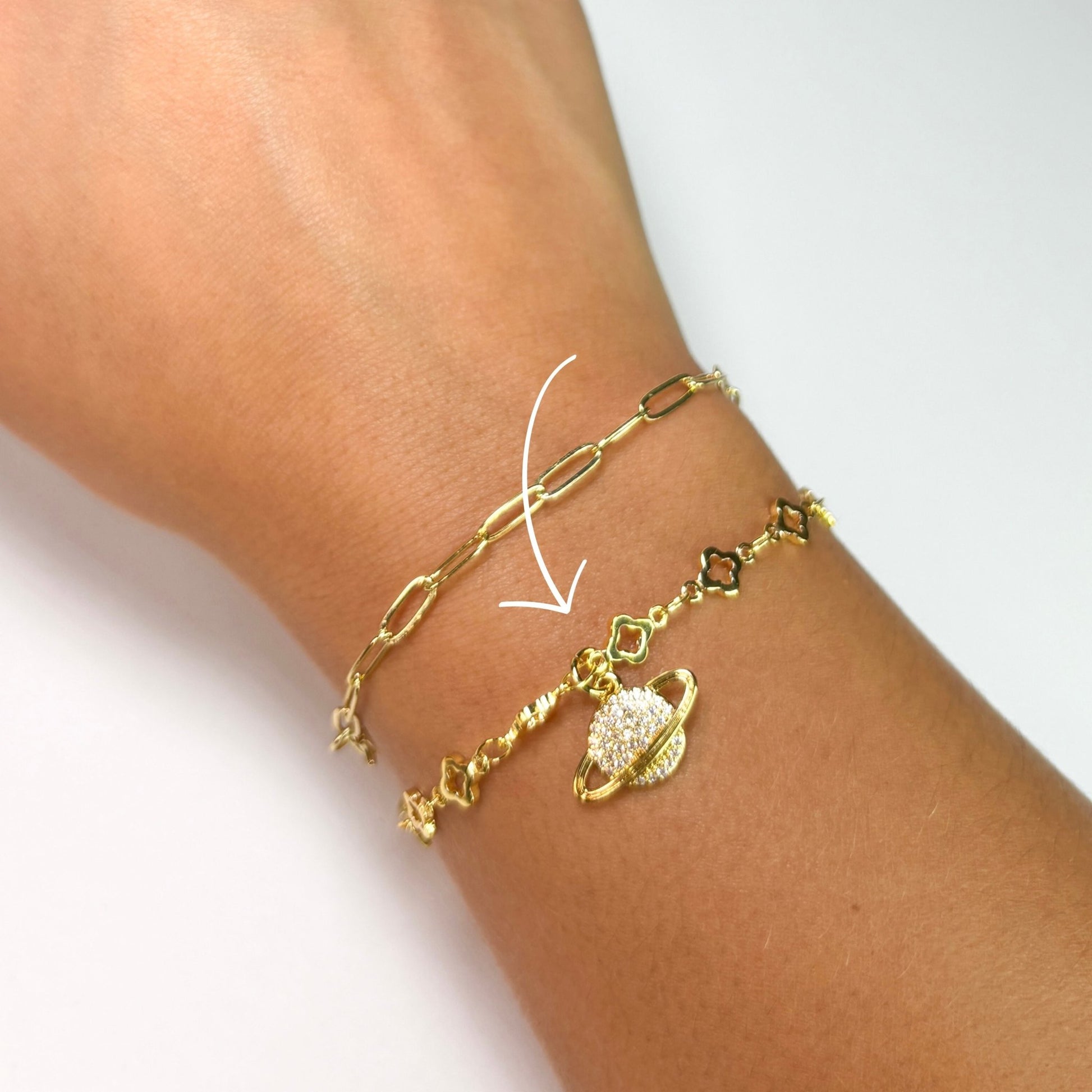 Celestial Clover Charm Bracelet - The Ky Collection