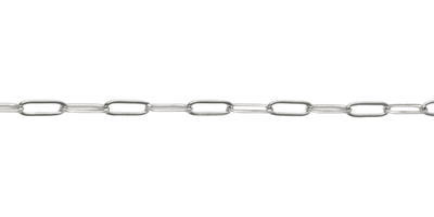 Custom Silver Paperclip Anklet