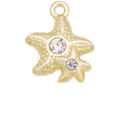 Double Starfish Charm