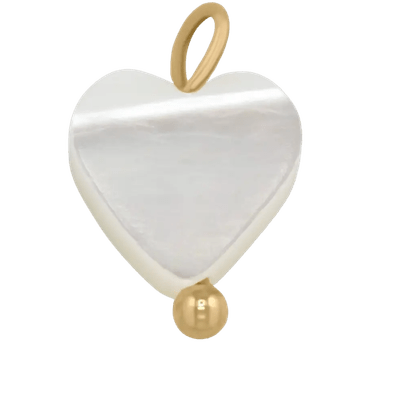 Freshwater Pearl Heart Charm - The Ky Collection