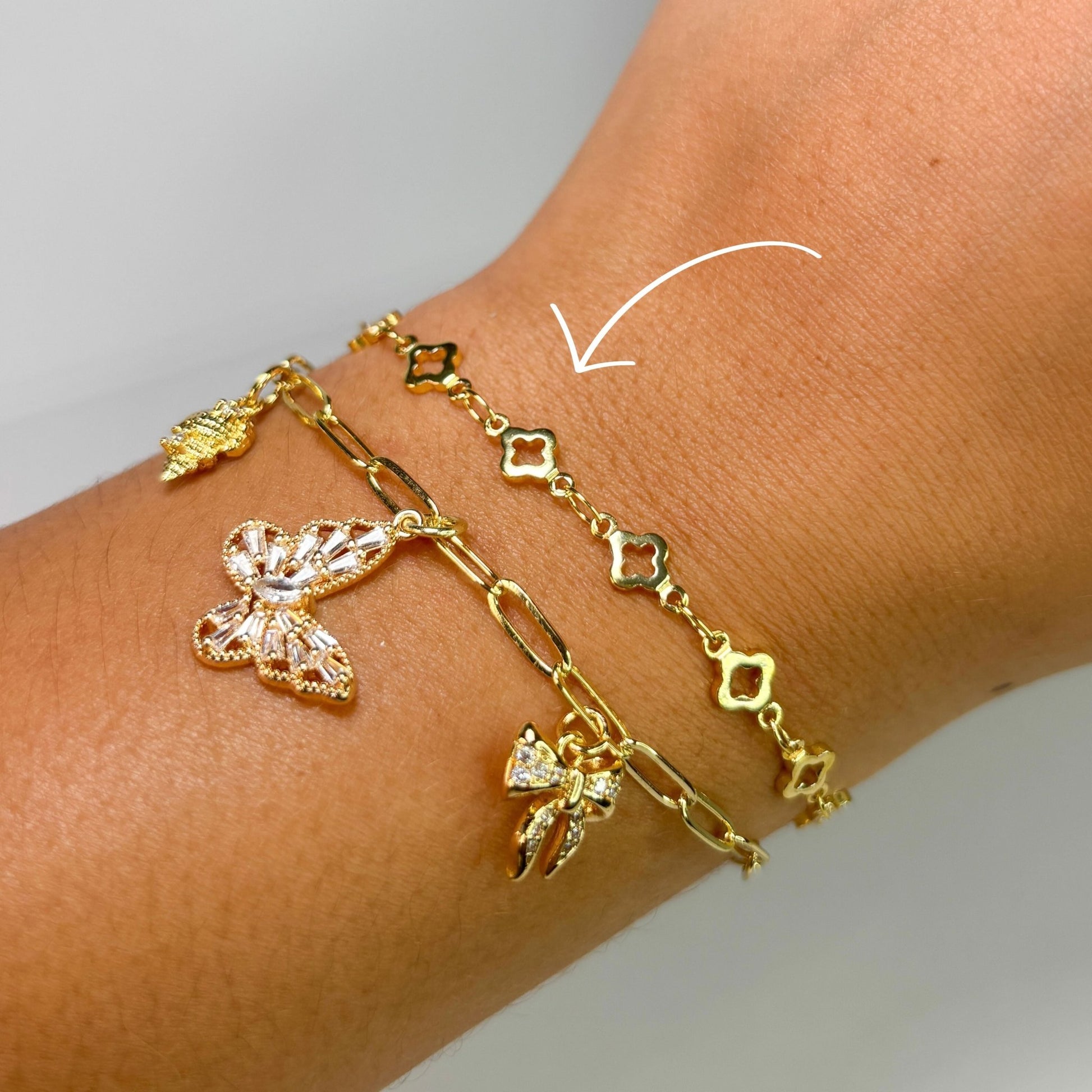 Gold Celestial Clover Bracelet - The Ky Collection