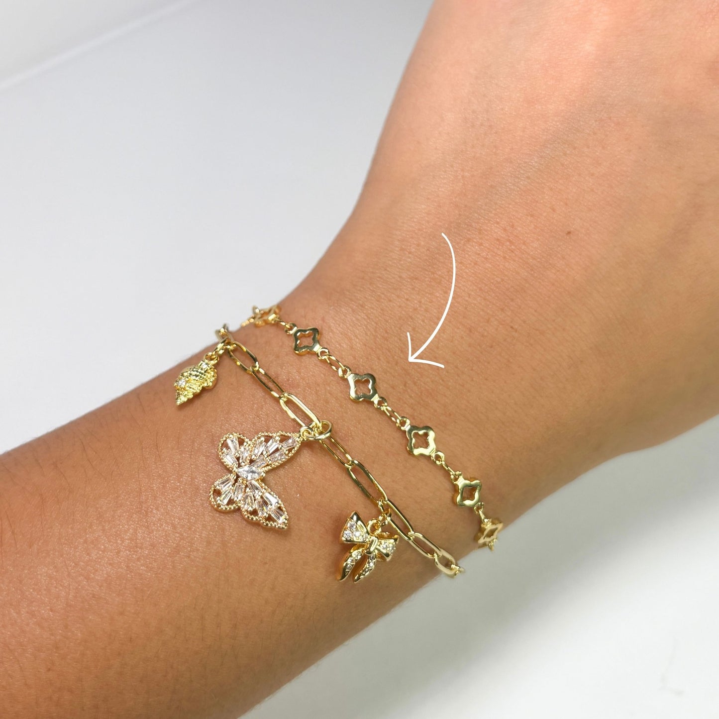Gold Celestial Clover Bracelet - The Ky Collection
