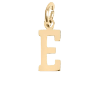 Gold E Charm - The Ky Collection