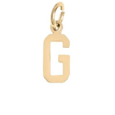 Gold G Charm - The Ky Collection