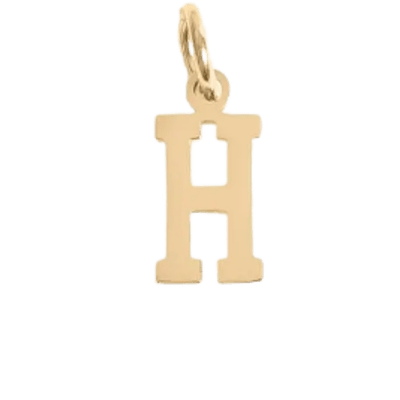 Gold H Charm - The Ky Collection