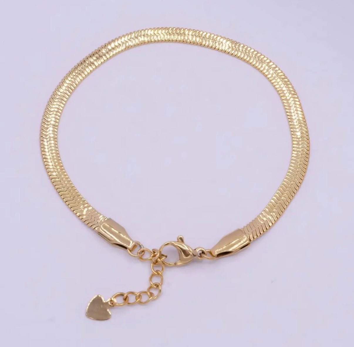 Gold Herringbone Bracelet - The Ky Collection