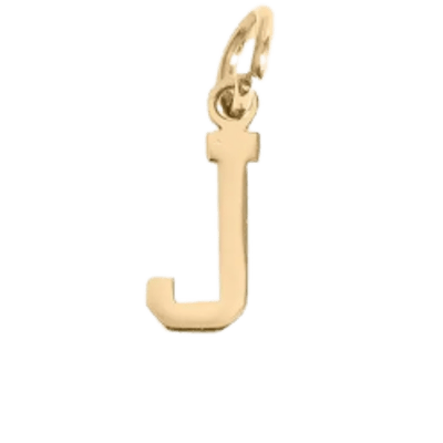 Gold J Charm - The Ky Collection