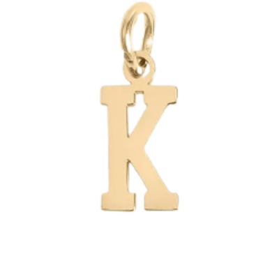 Gold K Charm - The Ky Collection