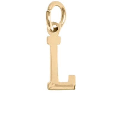Gold L Charm - The Ky Collection