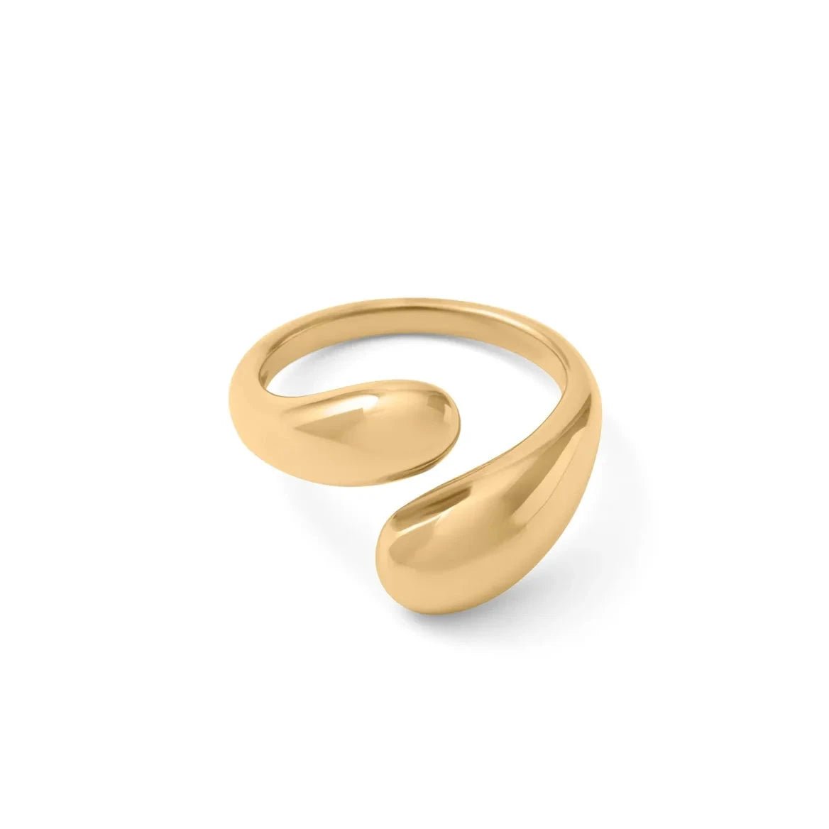 Gold Tear Drop Ring - The Ky Collection