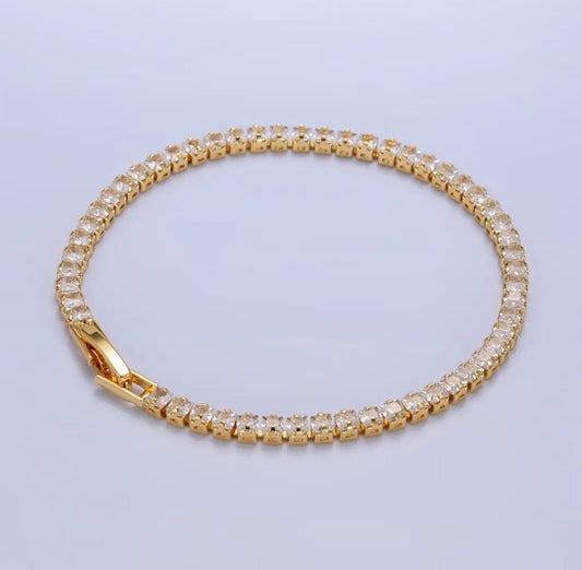 Gold Tennis Bracelet - The Ky Collection