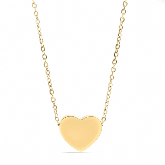 Hand-Stamped Blank Heart Necklace - The Ky Collection