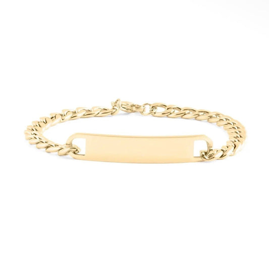 Hand-Stamped Cuban Bar Bracelet - The Ky Collection