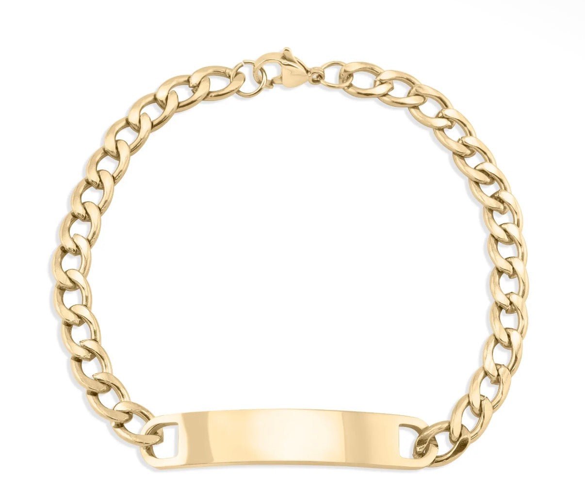 Hand-Stamped Cuban Bar Bracelet - The Ky Collection