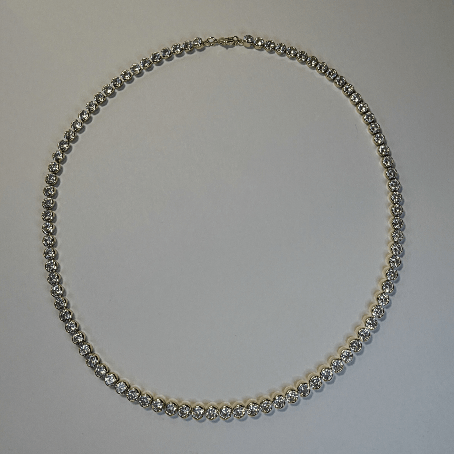 Luminous Tennis Necklace | Gold Tennis Chain