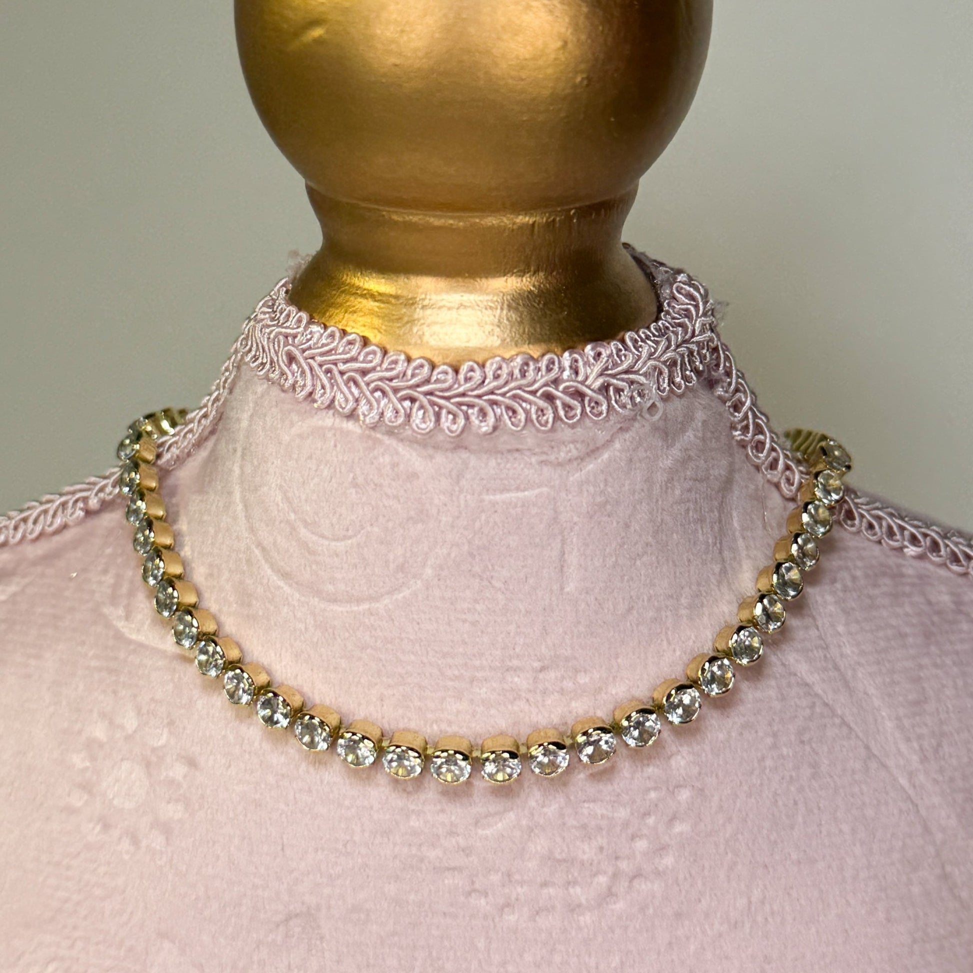 Luminous Tennis Necklace | Gold Tennis Chain