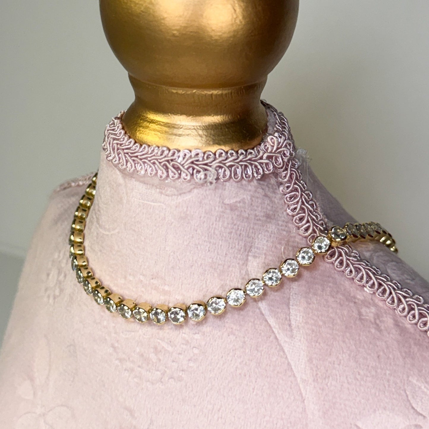 Luminous Tennis Necklace | Gold Tennis Chain