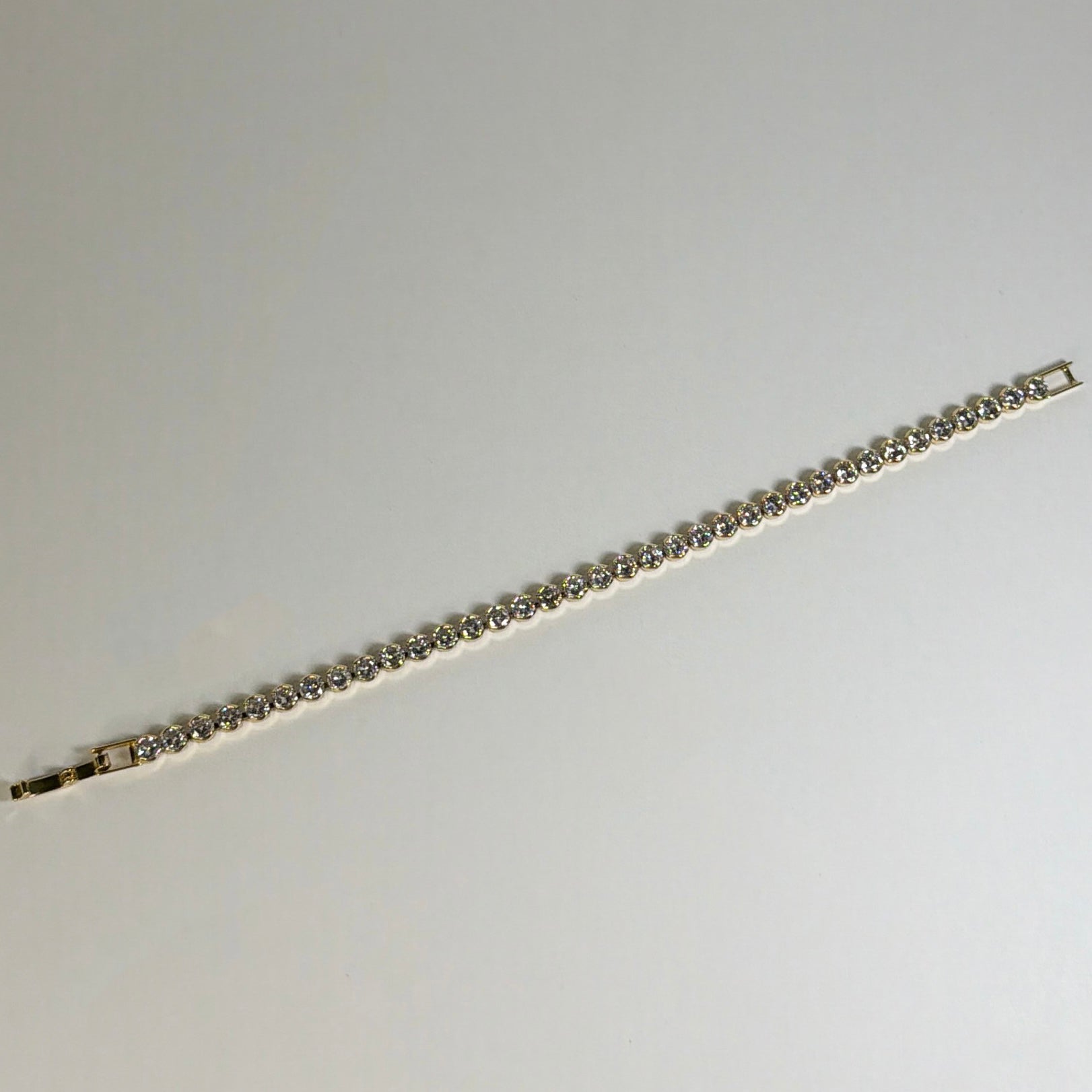 Luxe Tennis Link Bracelet | Gold Tennis Chain