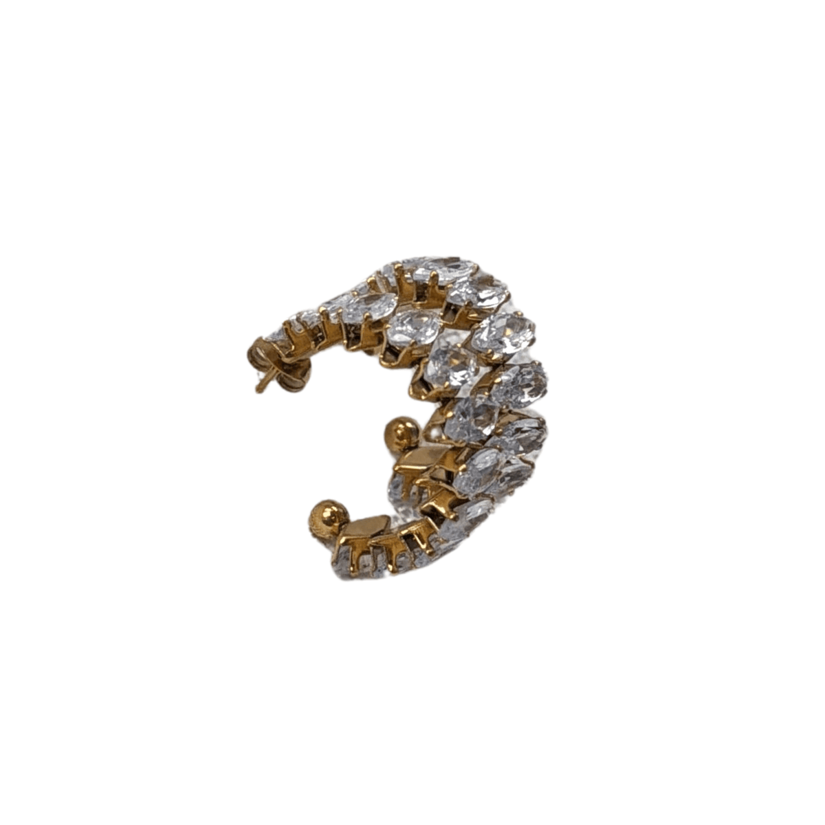 Marquise Hoop Earrings - The Ky Collection