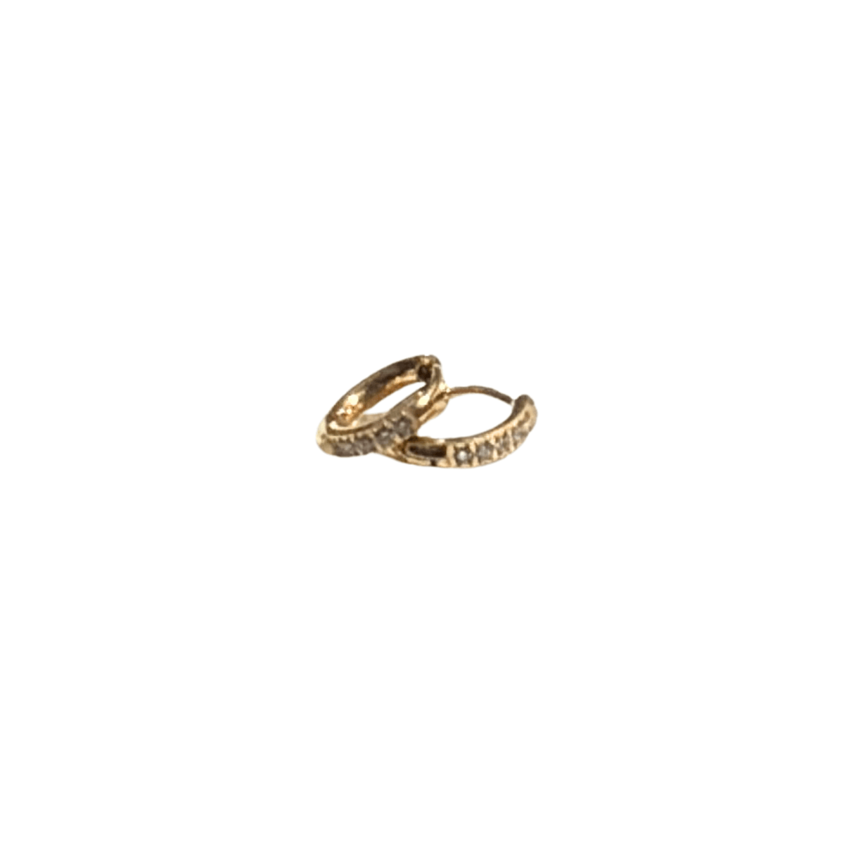 Mini Crystal Huggie Hoop Earrings - The Ky Collection