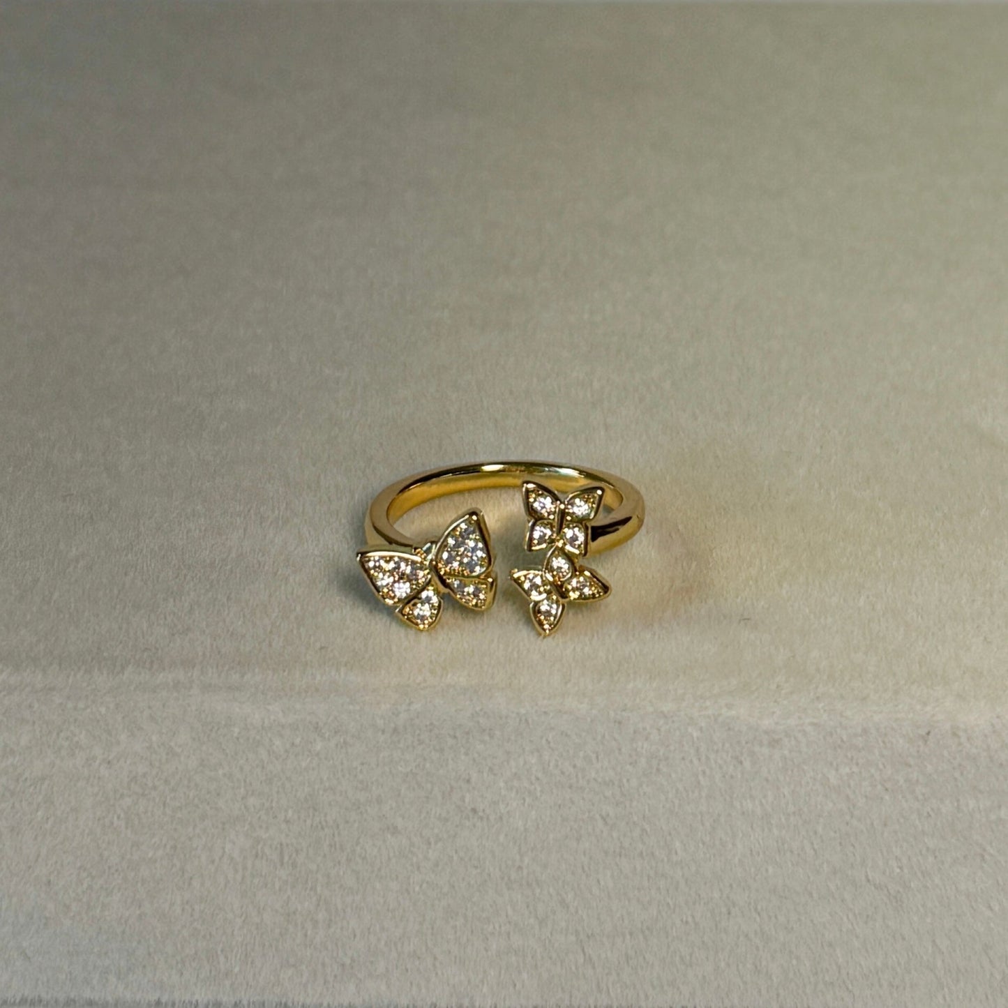 The Ky Collection Pavé Butterfly Ring