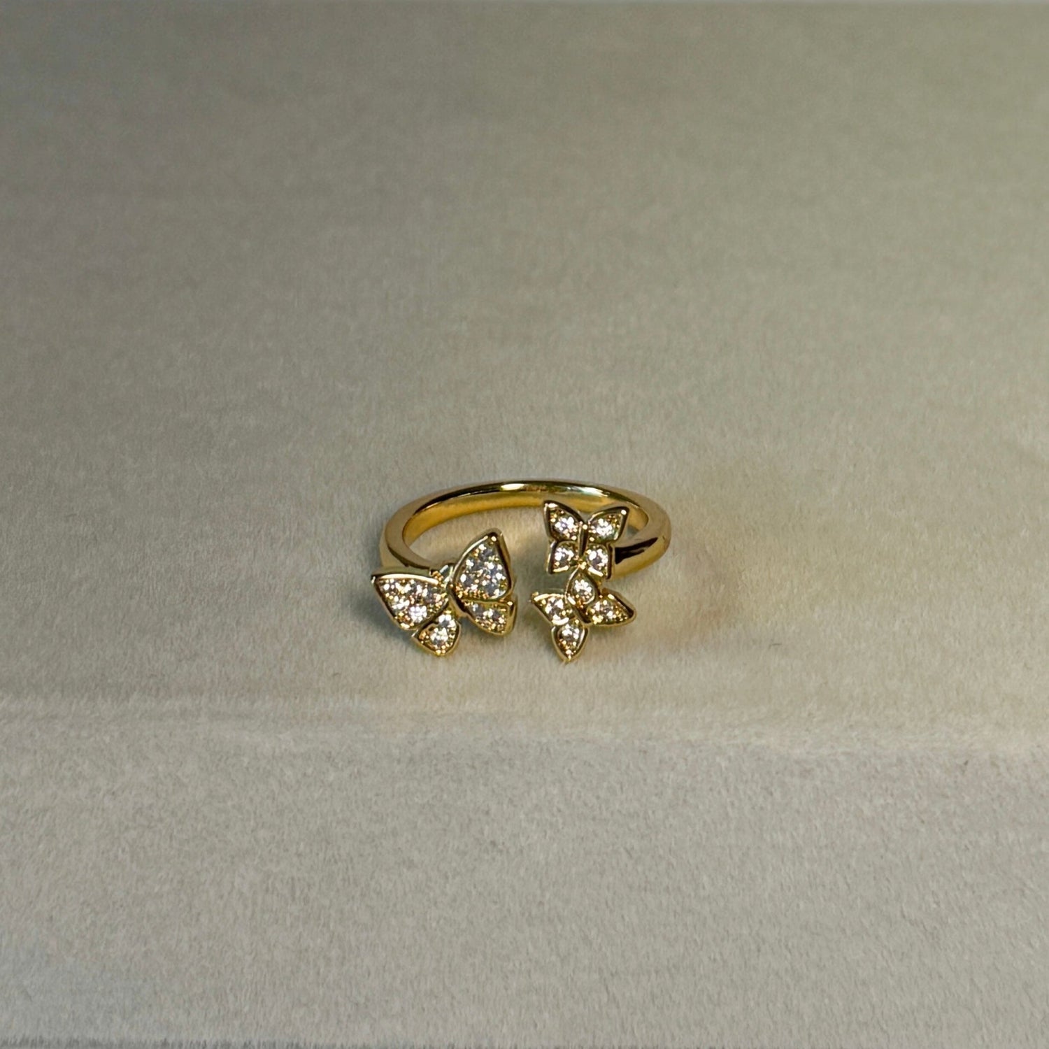 The Ky Collection Pavé Butterfly Ring