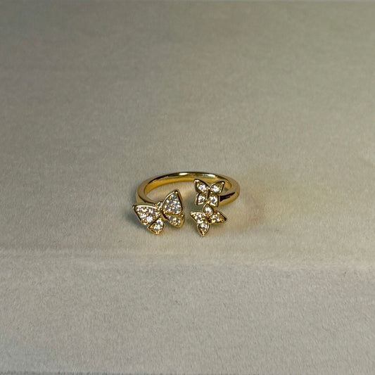 Pavé Butterfly Kisses Ring - The Ky Collection
