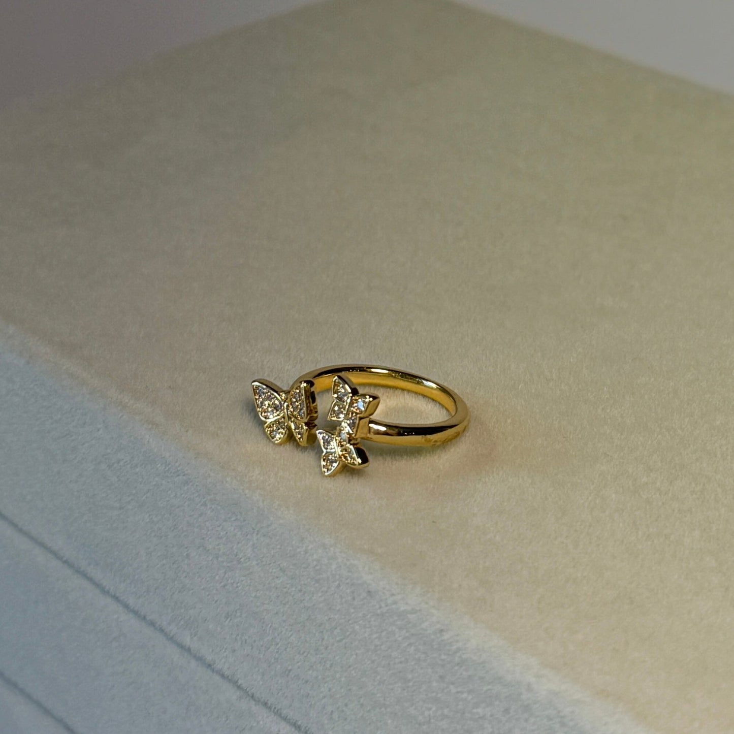 The Ky Collection Pavé Butterfly Ring