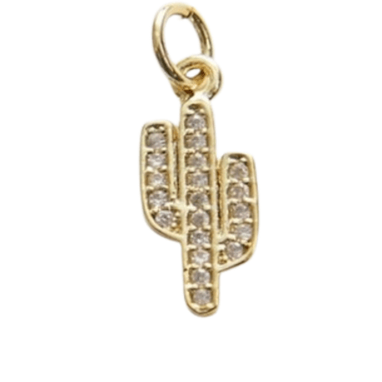 Pavé Cactus Charm - The Ky Collection