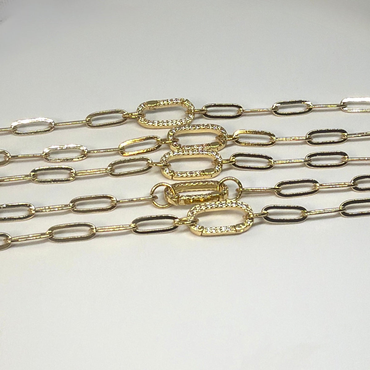Pavé Paperclip Bracelet - The Ky Collection