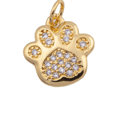 Pavé Paw Charm