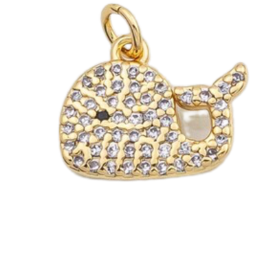 Pavé Whale Charm