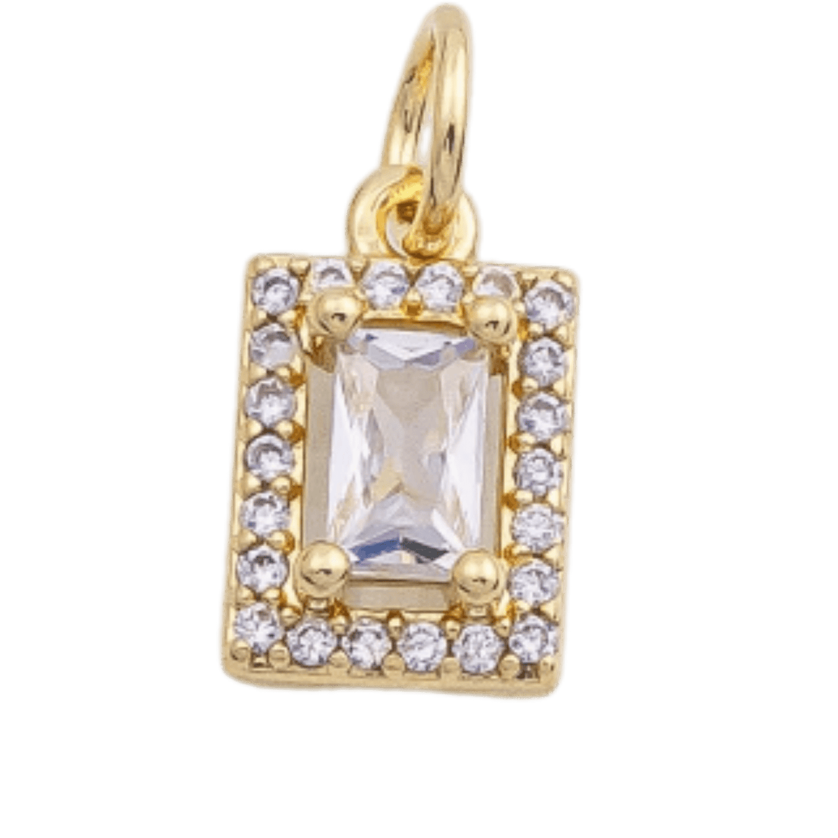 Rectangle Crystal Charm - The Ky Collection