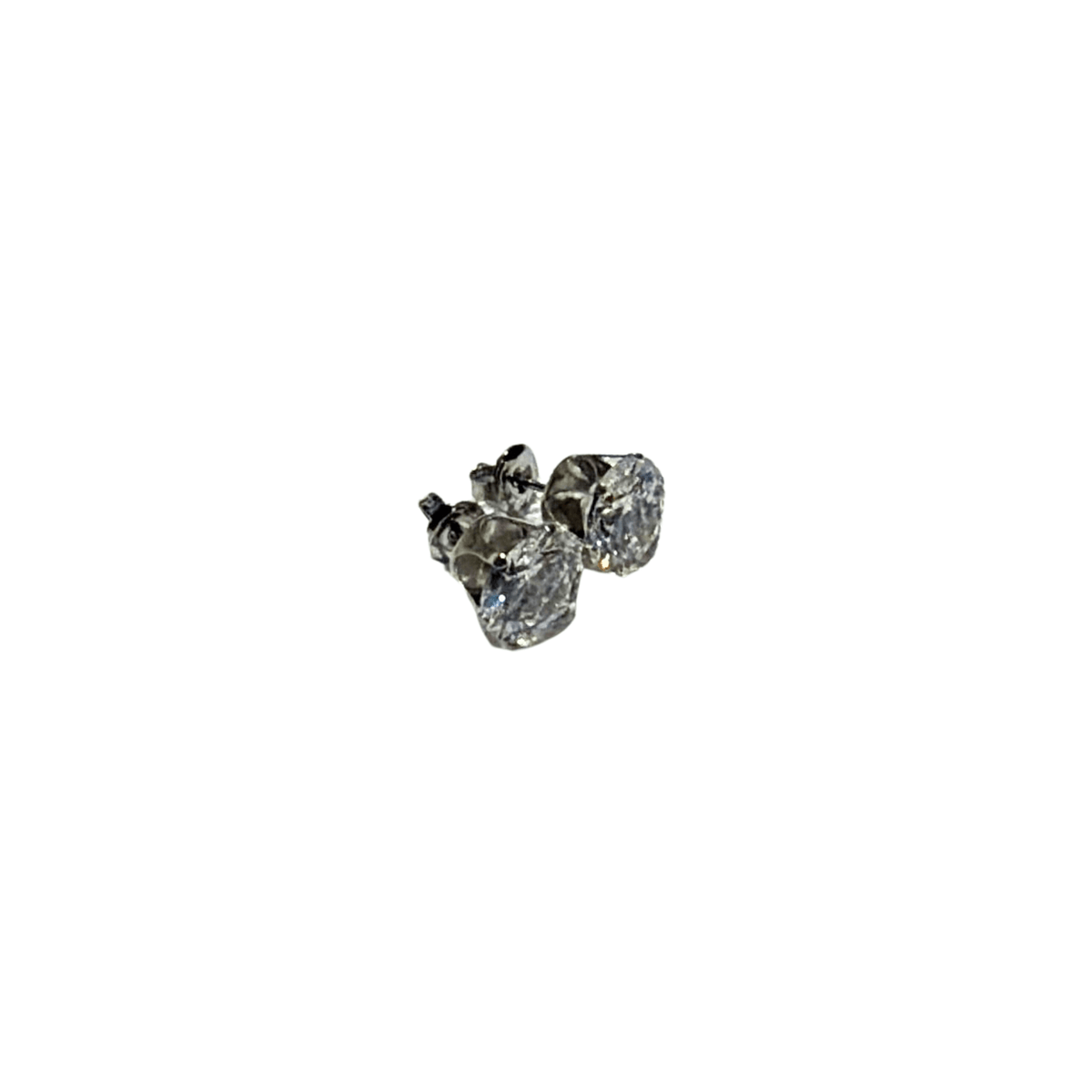 Round Crystal Stud Earrings - The Ky Collection