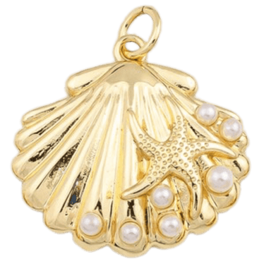 Shell & Starfish Charm