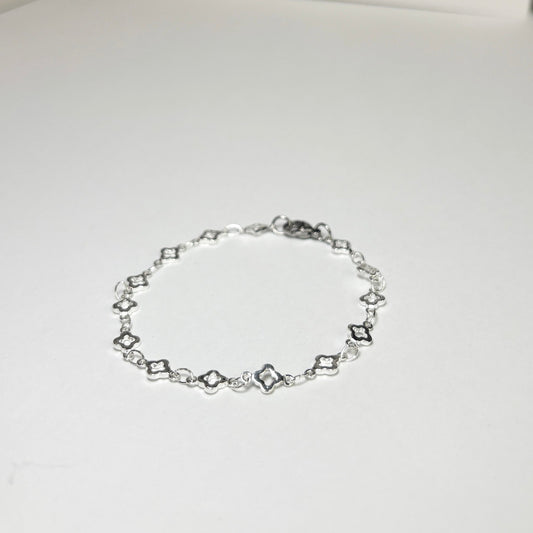 Silver Celestial Clover Bracelet - The Ky Collection