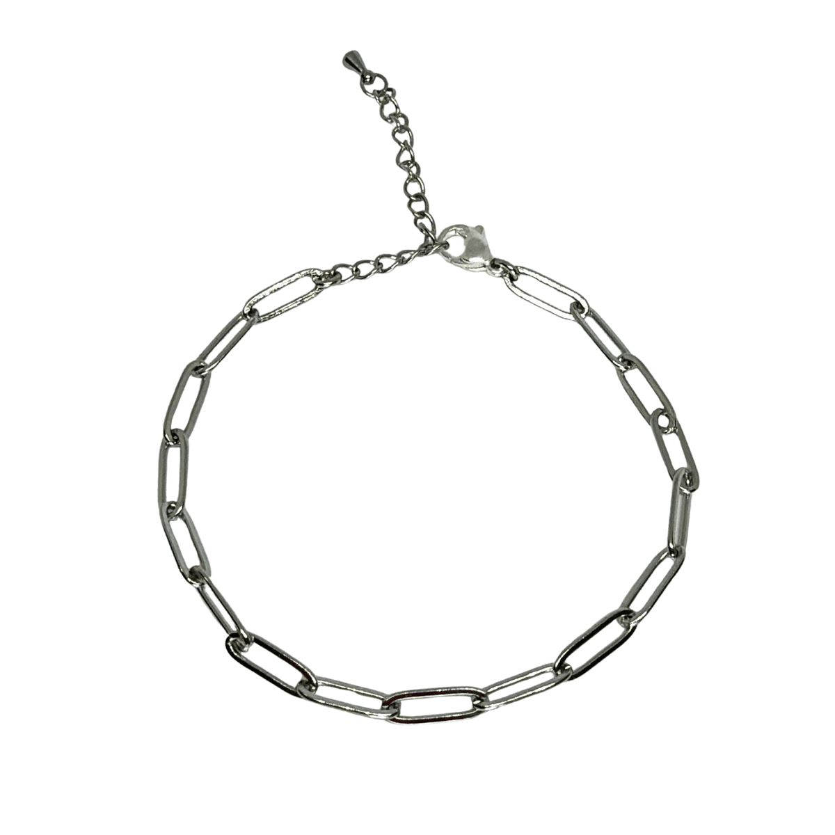 Silver Paperclip Bracelet - The Ky Collection