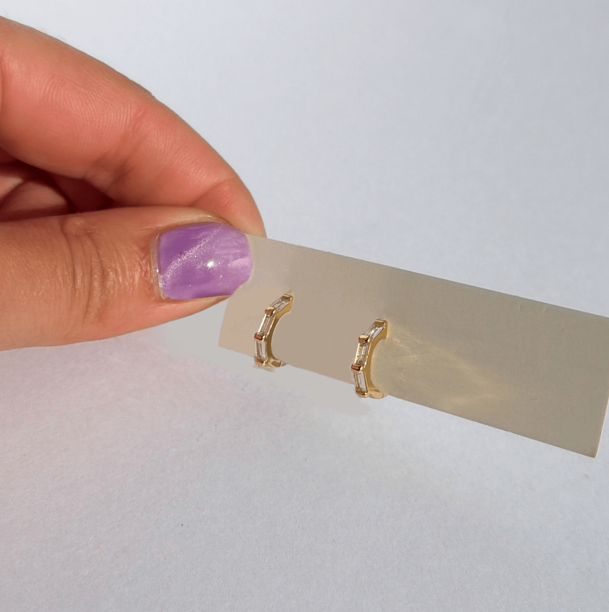 The Ky Collection Gold Baguette Hoop Earrings - The Ky Collection