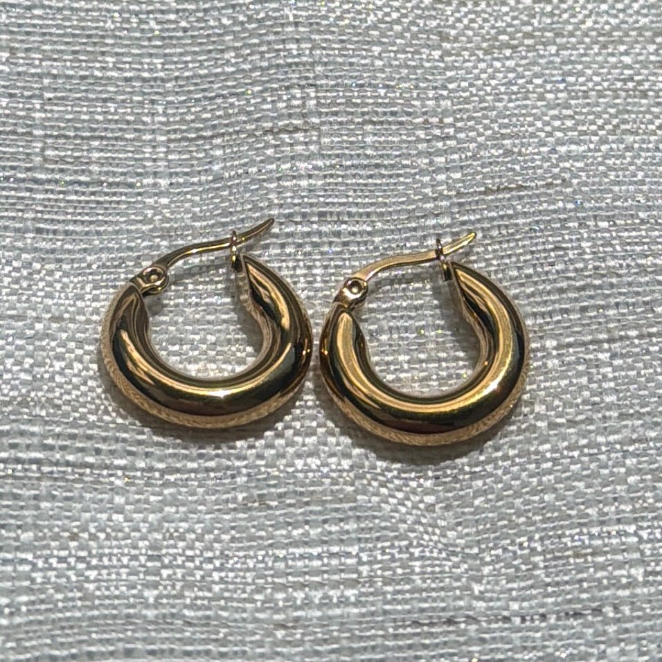 Waterproof Chunky Hoop Earrings - The Ky Collection