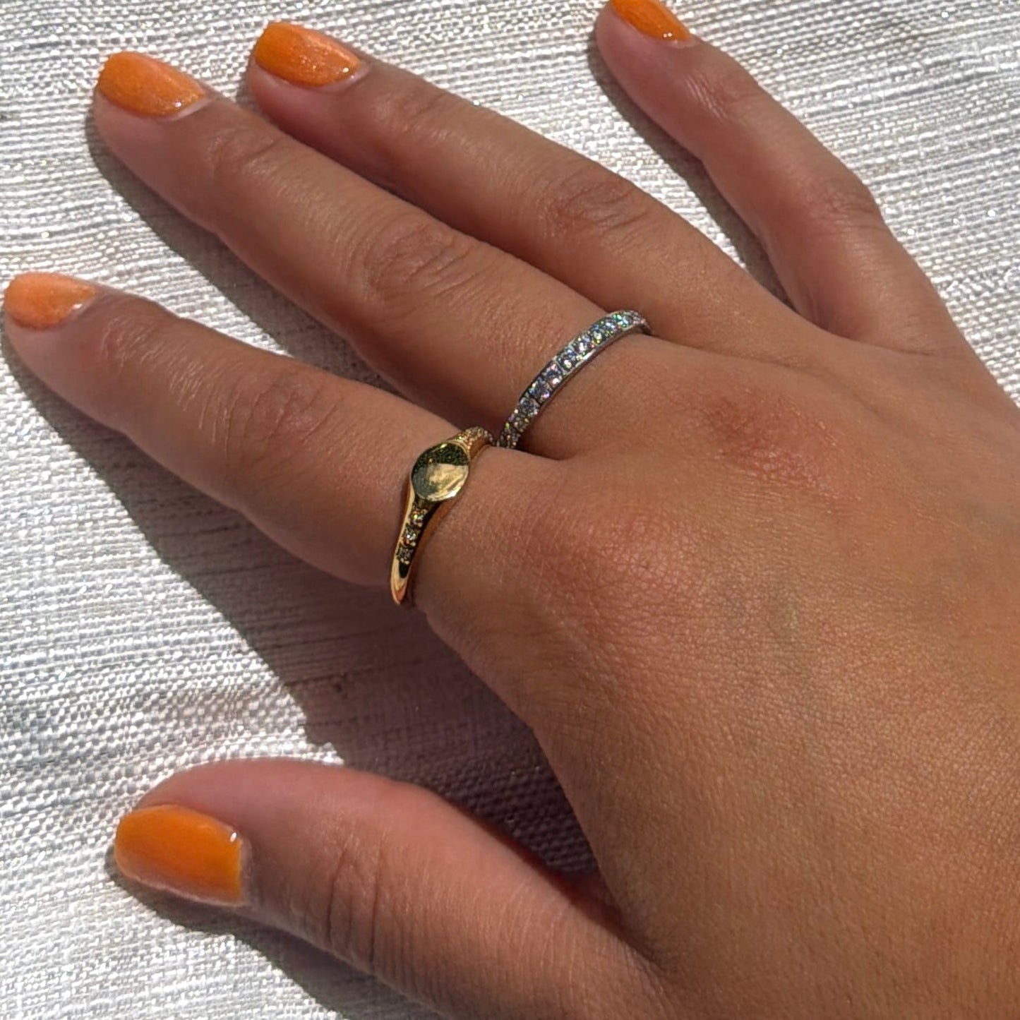 Waterproof Gold Signet Ring - The Ky Collection