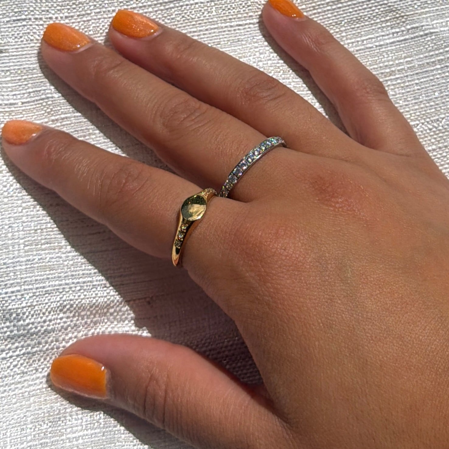 Waterproof Gold Signet Ring - The Ky Collection