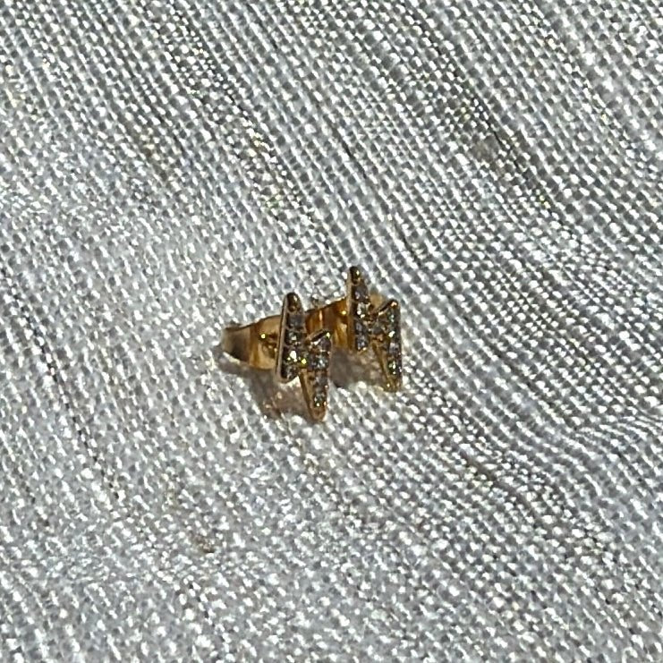 Waterproof Pavé Lightning Bolt Stud Earrings - The Ky Collection