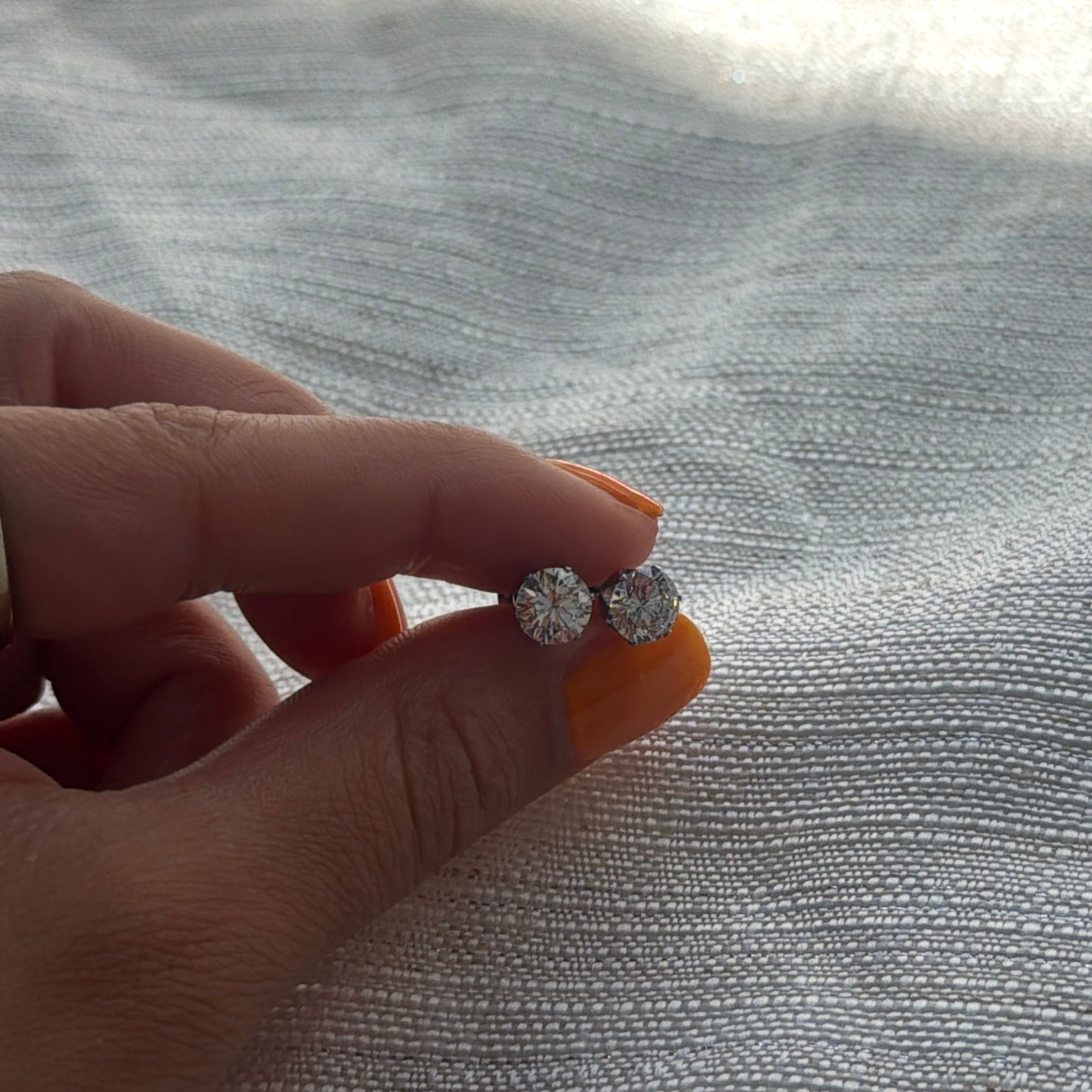 Waterproof Round Crystal Stud Earrings - The Ky Collection